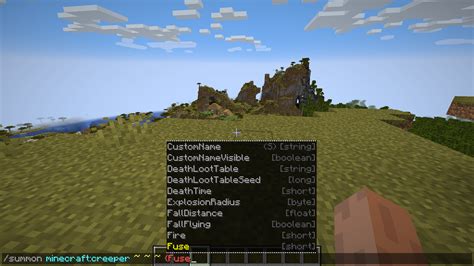 NBT Autocomplete Minecraft Mod