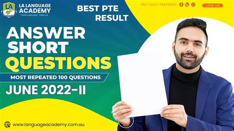 PTE Speaking Answer Short Questions June 2022 II Exam Predictions