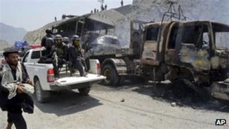 Deadly Attack On Nato Supply Convoy In Pakistan Bbc News