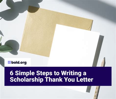 How To Write A Scholarship Thank You Letter 6 Steps