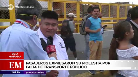 Edición Mediodía Pasajeros Expresaron Su Molestia Por Falta De