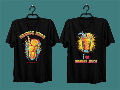 Orange Juice Vector T Shirt Design By Mdshahabuddin On Dribbble