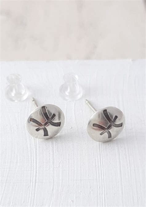 Sterling Silver Zodiac Pisces Stud Earrings Evesbeads