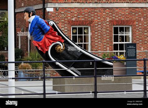 Hms Vernon Figurehead Gunwharf Quays Portsmouth Hampshire England