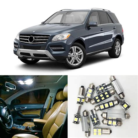 15pcs Car White LED Light Bulbs Interior Package Kit For 2001 2005