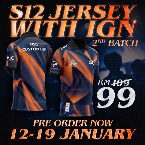 Pre Order Rsg My S Jersey Custom Ign Shopee Malaysia