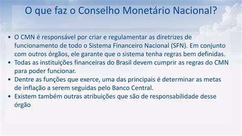 Conselho Monetário Nacional pptx