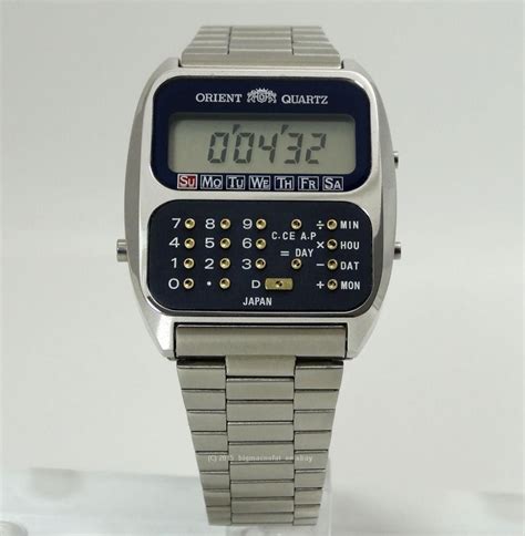 Orient Seiko Vintage Digital Lcd Holy Grail Calculator Watch