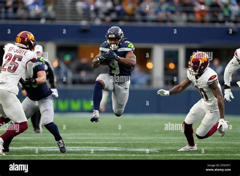 Seattle Seahawks Running Back Kenneth Walker III 9 Runs Against