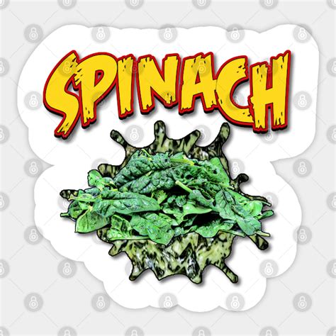 Spinach Food Sticker Teepublic