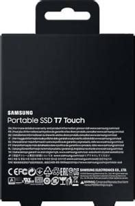 Samsung T7 Touch 2TB Czarny MU PC2T0K WW Dysk zewnętrzny SSD