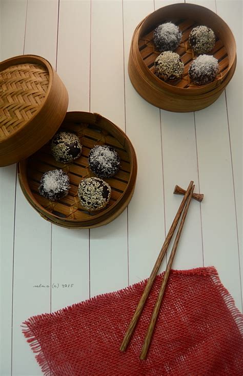 Mochi Ketan Hitam Isi Kacang Hijau Dapur Comel Selma