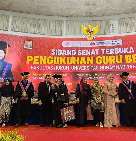 Selamat Dan Sukses Atas Pengukuhan Guru Besar Fakultas Hukum Umm Ptun