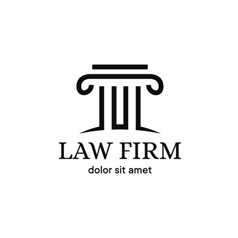 Law Firm Logo Design Template Inspiration Vector 14796929 Vector Art At Vecteezy