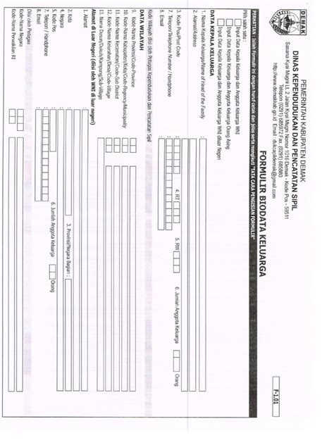 Formulir F101 Pdf