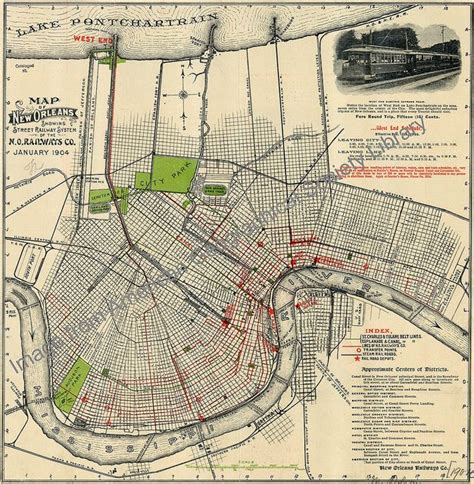 1904 New Orleans map | New orleans map, New orleans tourism, Visit new ...