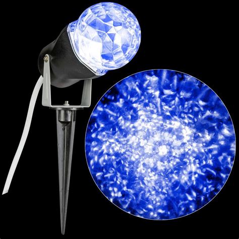 LightShow Icy Blue Projection Kaleidoscope Spotlight Stake PIP Hardware