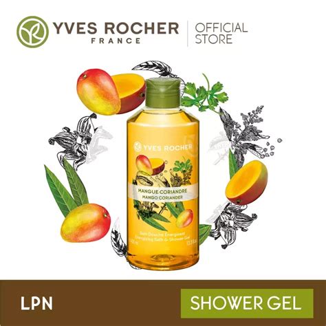 Jual Yves Rocher Yves Rocher Energizing Shower Gel Mango Coriander 400