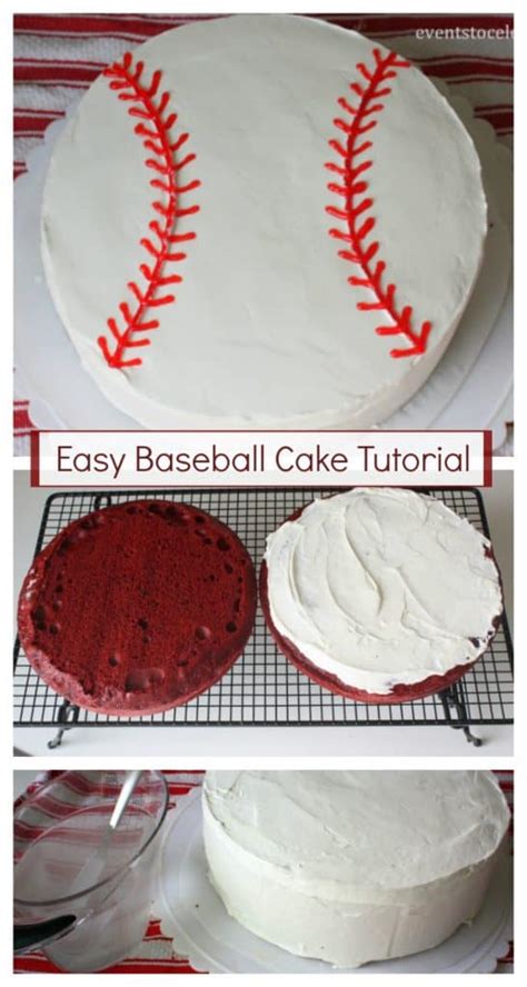 Easy Baseball Cake Tutorial Party Ideas For Real People