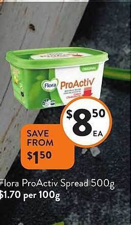 Flora Pro Activ Spread Offer At Foodworks