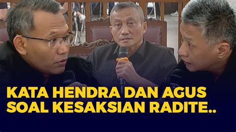 Full Tanggapan Hendra Kurniawan Dan Agus Nurpatria Soal Kesaksian