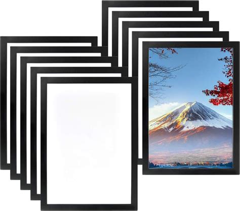 MOPLA Pack Of 10 Magnetic Frames A4 Information Frame Self Adhesive