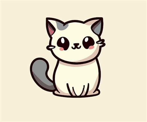 Premium Vector Cute Cat Cartoon Illustration