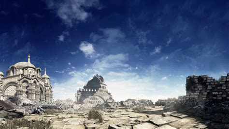 Temple Landscape Rock Sky Dark Souls III Dark Souls Ruins