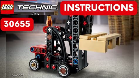 Lego Forklift With Pallet Building Instructions Youtube