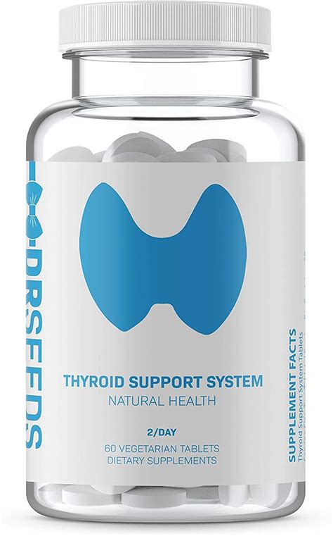 Thyroid Support Pills & Iodine Dr.Seeds Supplement -60 Veggie Capsules ...