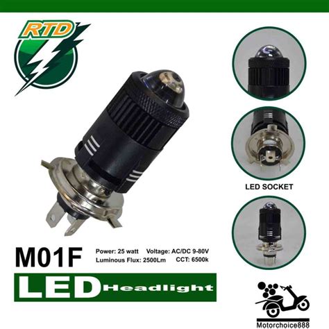 Original Rtd Rayton Led Headlight M F H Lm F Motorchoice