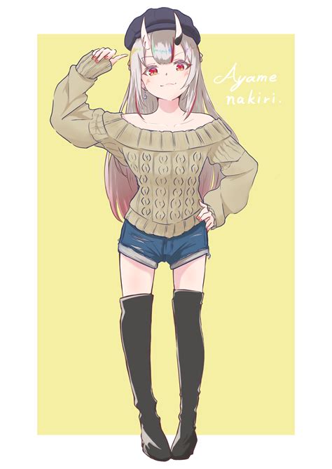 Safebooru 1girl Absurdres Aran Sweater Arm Up Bangs Bare Shoulders