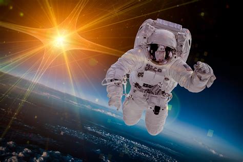 Astronaut Floating In Space