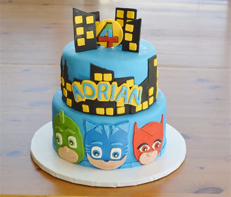 PJ Mask Cake Torta Heroes En Pijamas Heroes En Pijamas Y Pasteles