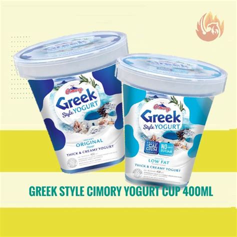 Jual Greek Style Yogurt Cup Cimory Original And Low Fat 400ml Shopee