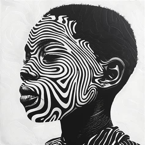 Monochrome Vibrance Zebra Dreams Wall Art Ai Generated African American