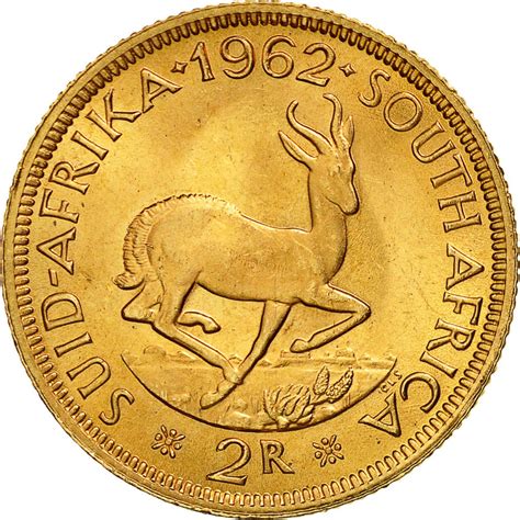 Two Rand Gold 1962 Coin From South Africa Online Coin Club