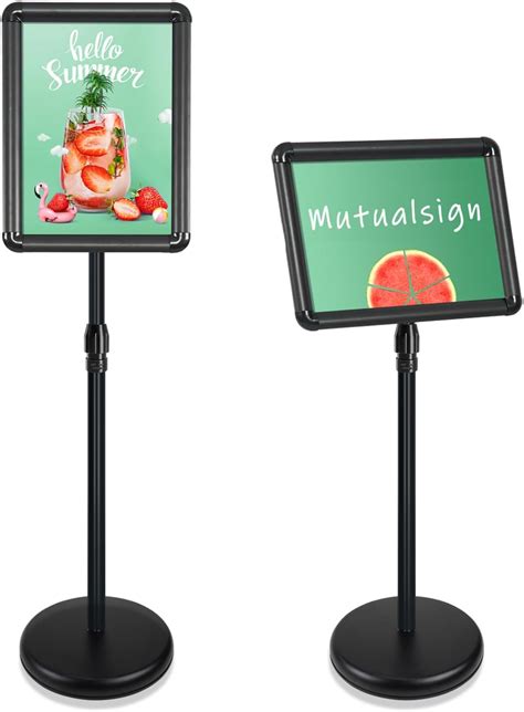 Mutualsign A Poster Display Stand Adjustable Sign Holder Stand