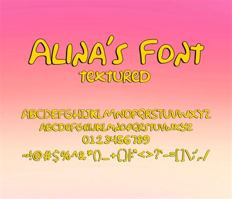 The Simpsons Inspired Textured Font – Alina's Fonts