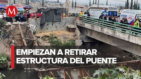 Clausuran puente peatonal en Chimalhuacán tras colapso será retirado