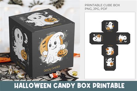 Halloween Candy Box, Halloween Gift Box Graphic by KMarinaDesign · Creative Fabrica