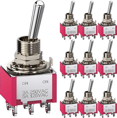 Cldiy Interrupteur Bascule Bornes Position On On Dpdt Mm Mini