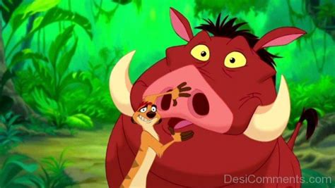 Funny Faces Of Timon And Pumbaa - Desi Comments