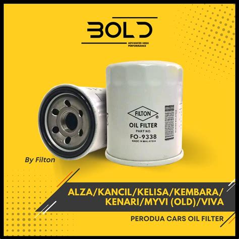 Perodua Engine Oil Filter Kenari Kembara Kancil Kelisa Myvi Old