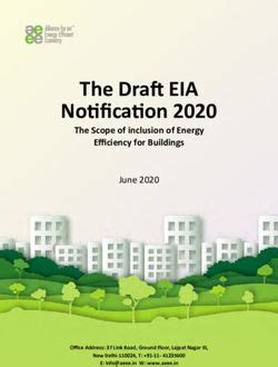 The Draft Eia Notification The Scope Of Inclusion Of Energy