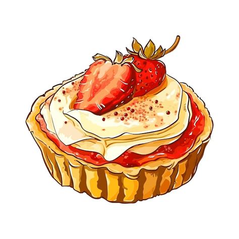 Le Dessert Sucr La Tarte Aux Fraises Le Clip Art L Ic Ne L