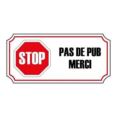 stop pas de pub publicité boite aux lettres sticker autocollant logo 3