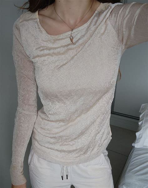 Camisa Nude Brilho Linda Camisa Feminina Zara Usado Enjoei