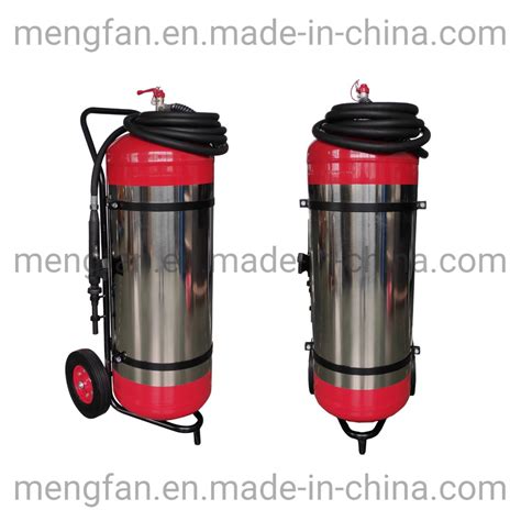 100L Stored Pressure Type Stainless Steel Mobile Fire Extinguisher