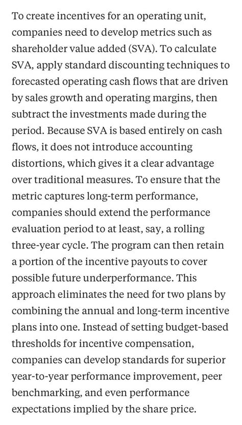 Ten Ways To Create Shareholder Value By Alfred Rappaport I Should